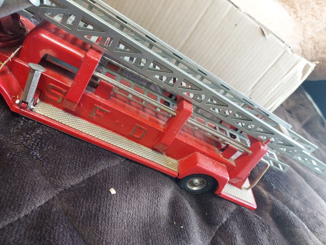 当時物 ビンテージ トンカ 1950年代 ブリキ ラダー ハシゴ 消防車