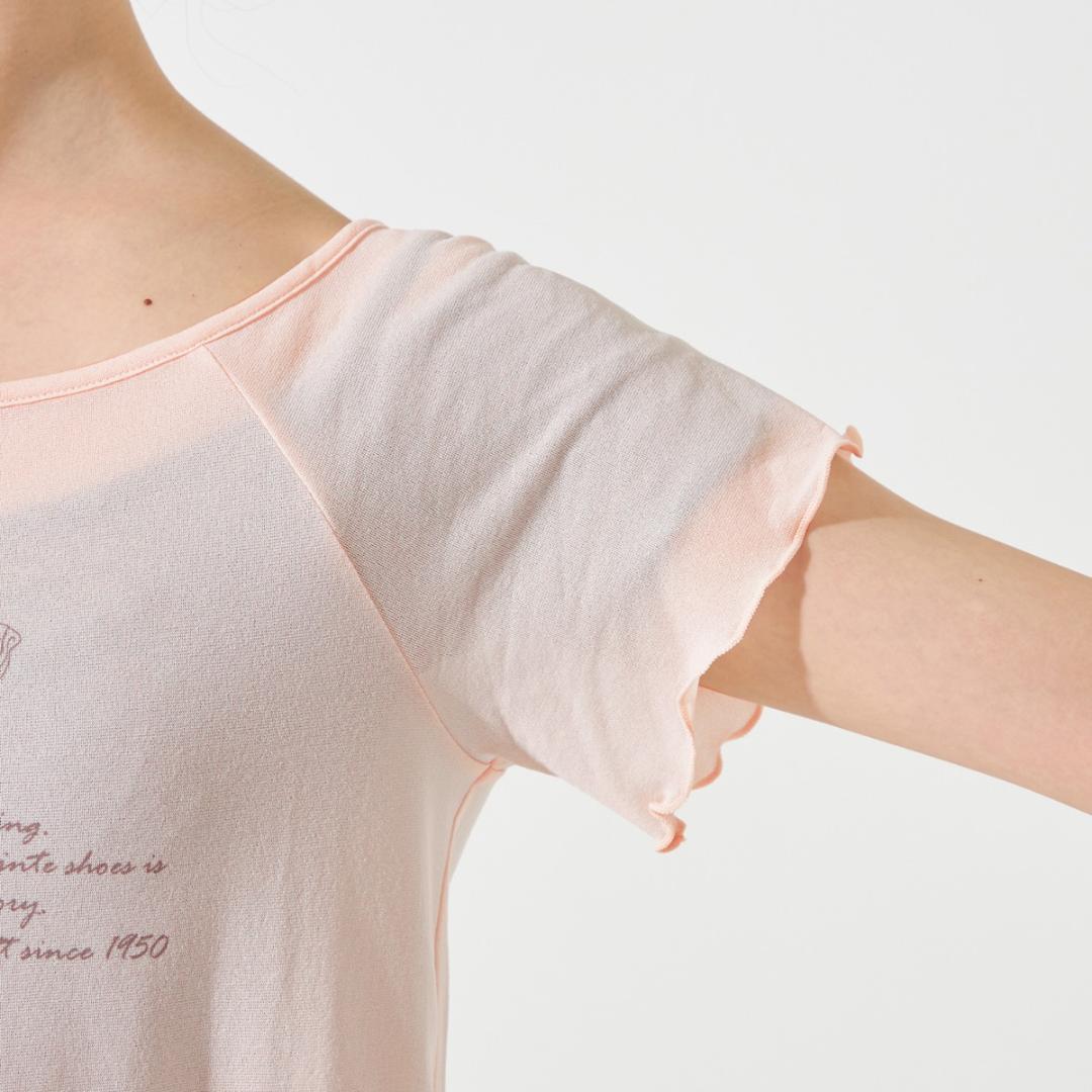 【人気】チャコット　Tシャツ　ピンク　バレエ　ヨガ