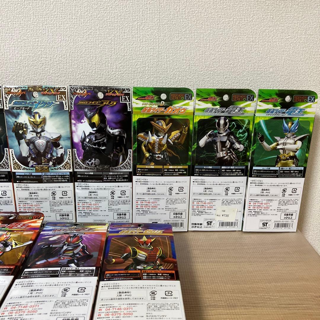 仮面ライダー ライダーヒーローシリーズ ソフビ 箱入り22体　まとめ売り