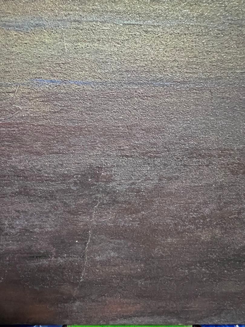 日本画　日本家屋　たぬき　動物　狸　岩絵具　B1サイズ　パネル