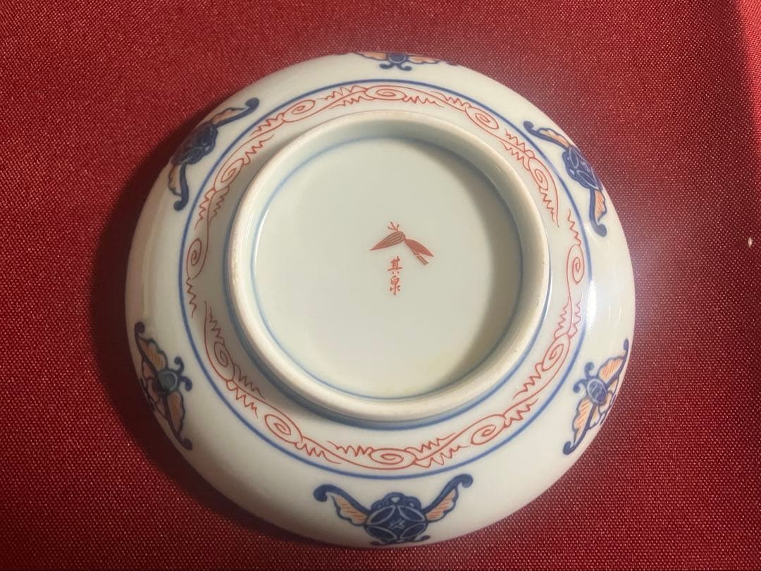 有田 其泉 古伊万里様式 琳派金彩色絵小皿 5客