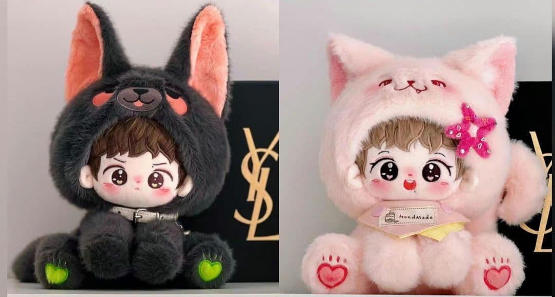 即発送【肖戦・王一博】おすわり着ぐるみぬいぐるみペア◆小啵♡小赞 (bjyx)