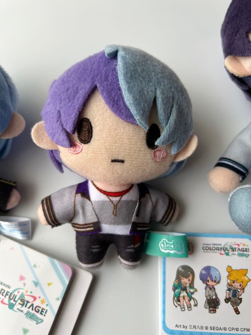 プロセカ　青柳 冬弥　モアプラス / ふわぷち マスコット ミニぬいぐるみ