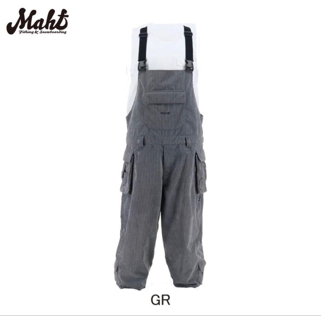 MAHF コーデュロイ アングラーズワイドビブパンツ