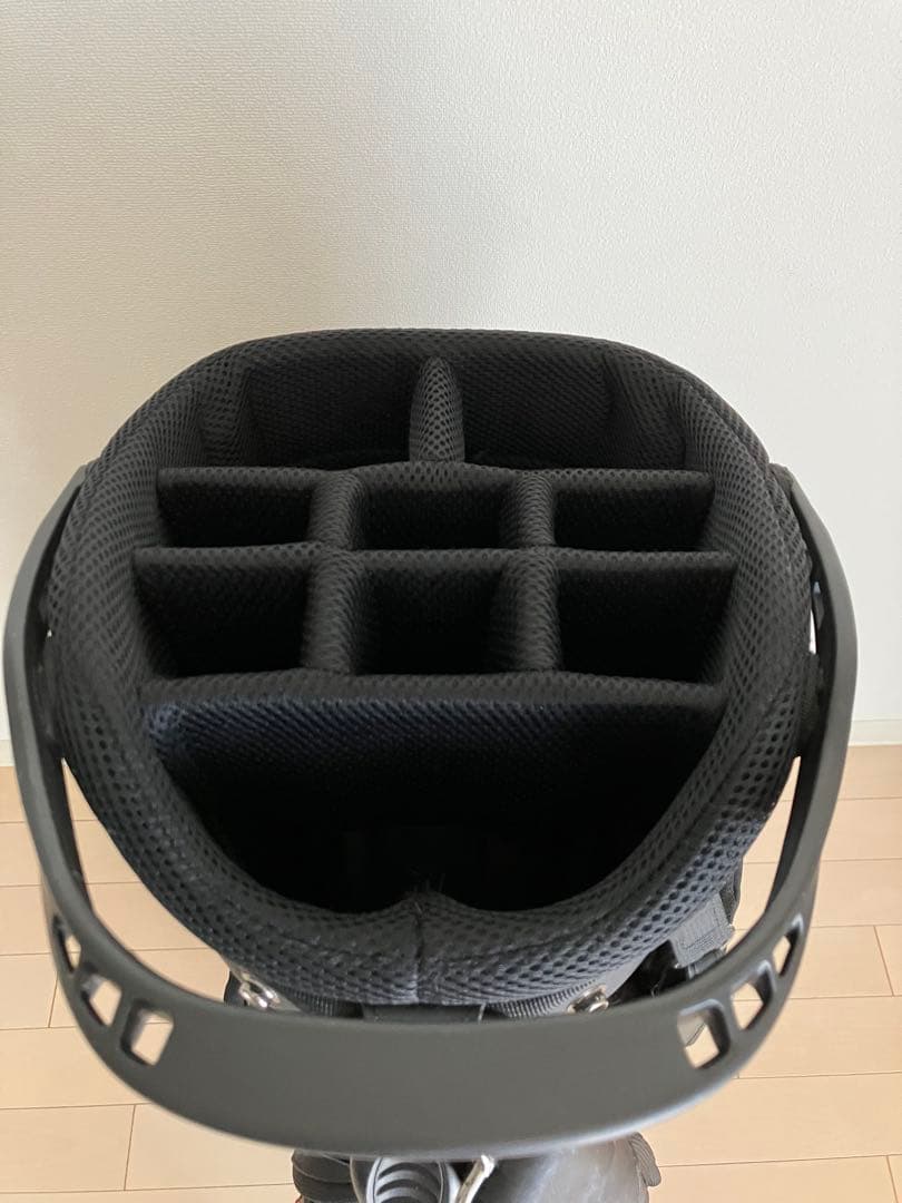 ★希少★☆MANIUNO マニウノ☆ 軽量レザー スタンド式キャディバッグ