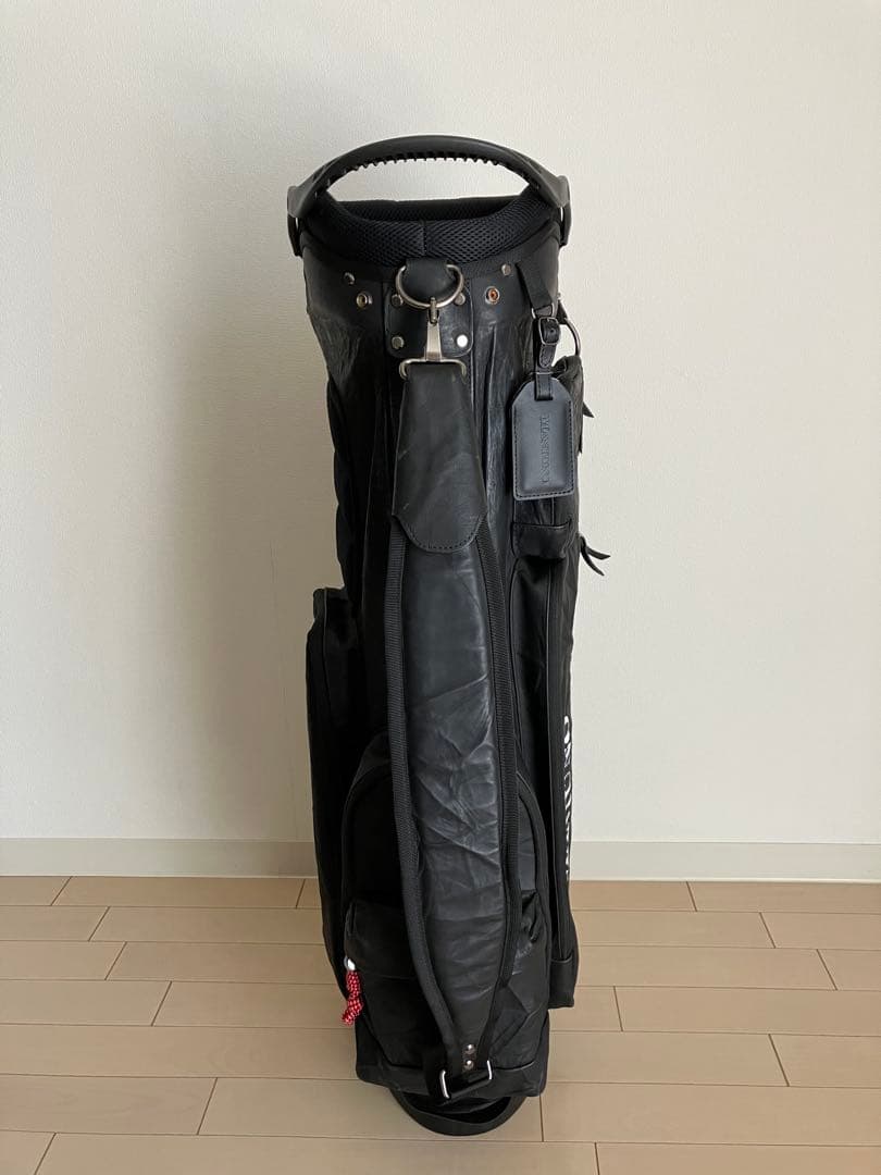 ★希少★☆MANIUNO マニウノ☆ 軽量レザー スタンド式キャディバッグ