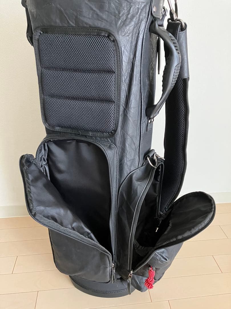 ★希少★☆MANIUNO マニウノ☆ 軽量レザー スタンド式キャディバッグ