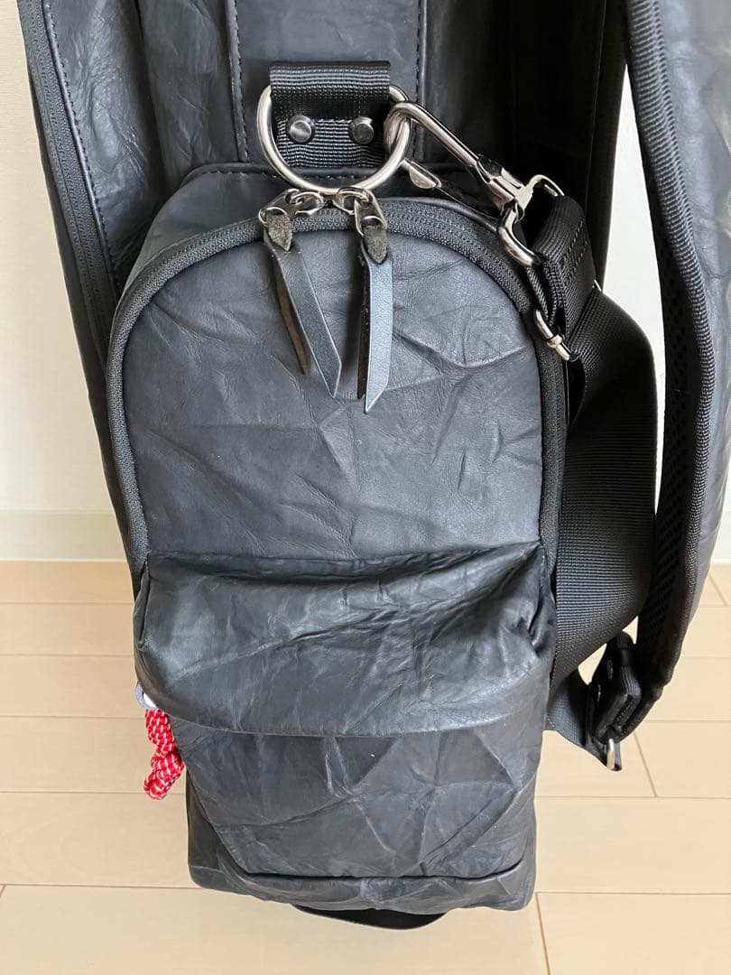 ★希少★☆MANIUNO マニウノ☆ 軽量レザー スタンド式キャディバッグ