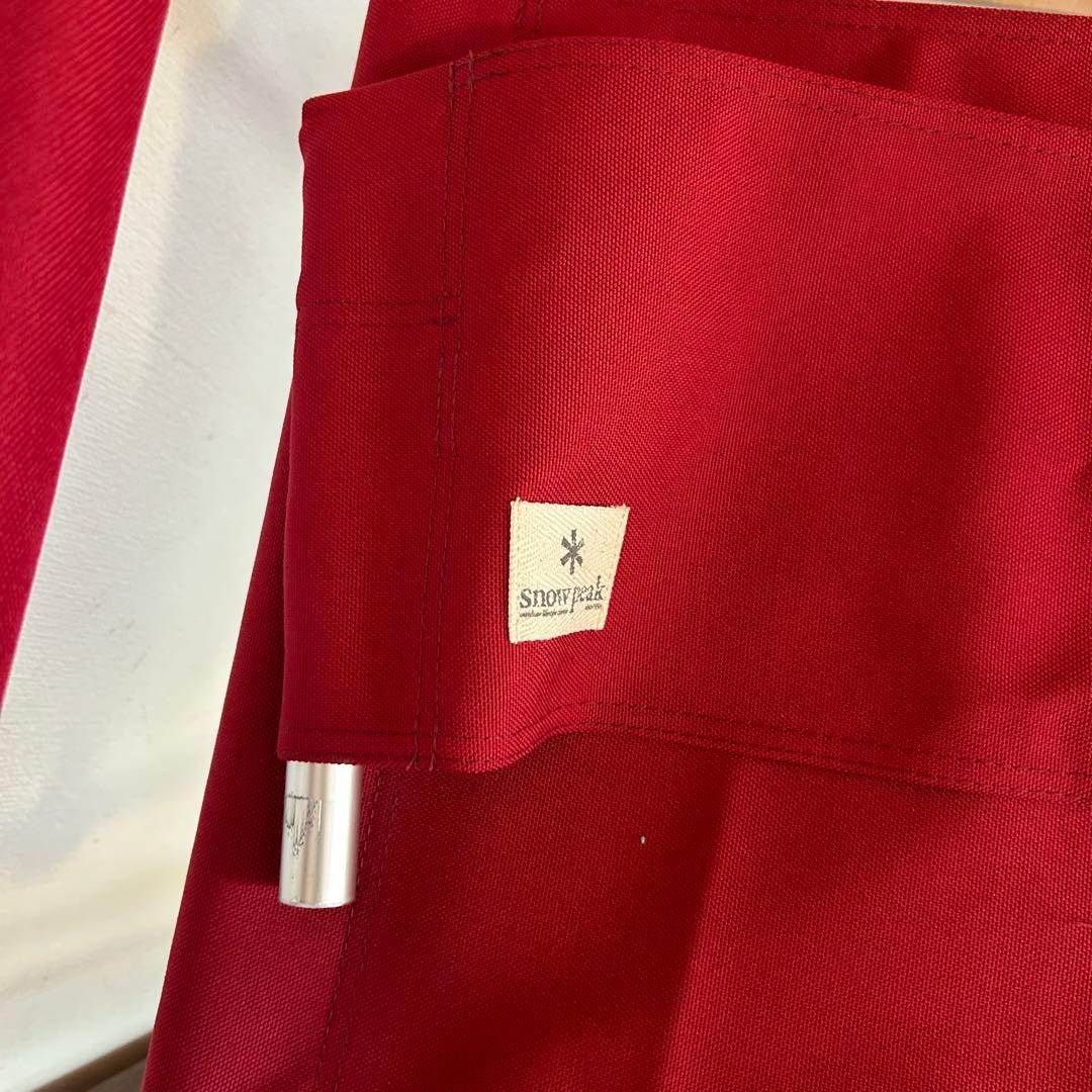  peak スノーピーク　FDフォールディングチェアワイド赤　2脚セット