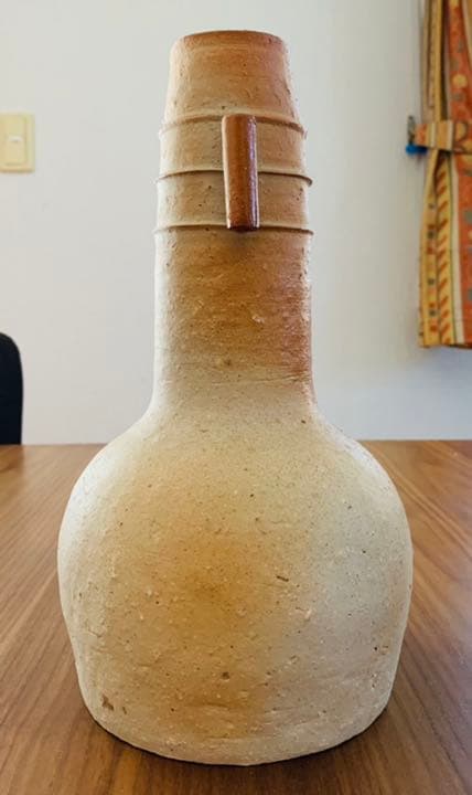 渡辺聡　師森陶岳　備前焼　花入