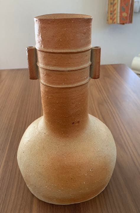 渡辺聡　師森陶岳　備前焼　花入