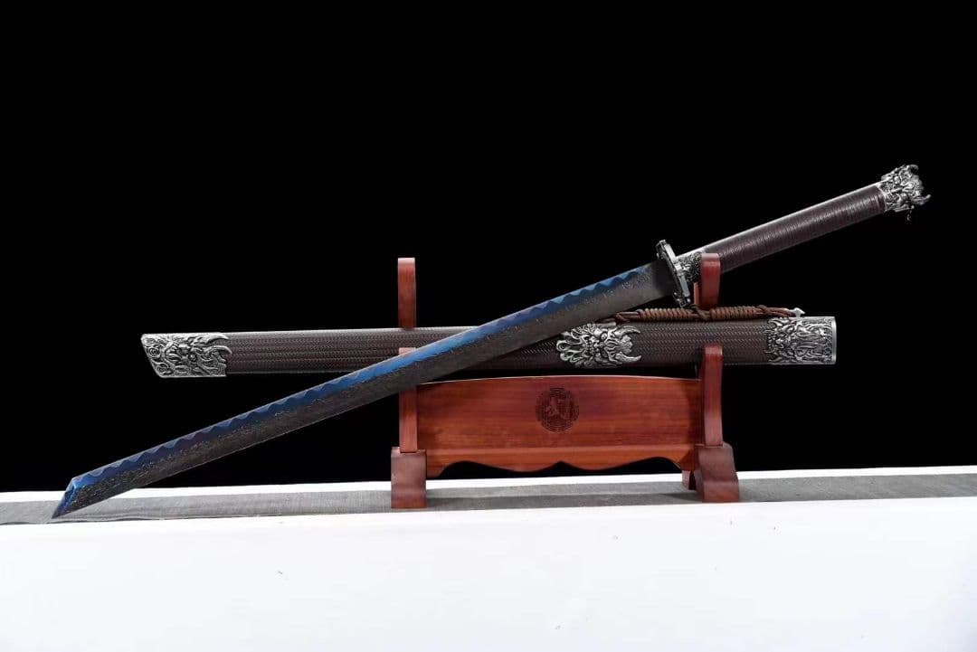 【閻魔唐横刀】 古兵器 武具　刀装具　日本刀　模造刀 居合刀 長尺