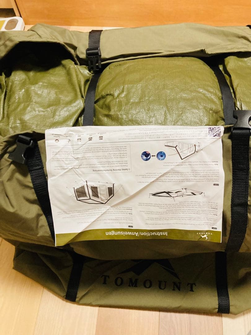 TOMOUNT エアーテントオリーブグリーンポリコットン