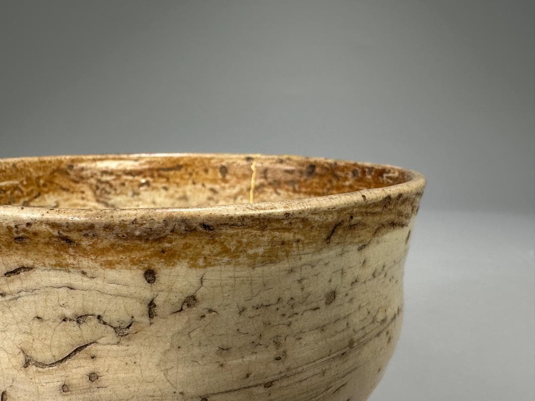 日本美術　桃山時代　美濃　刷毛目茶碗　茶道具　古茶器　時代茶碗