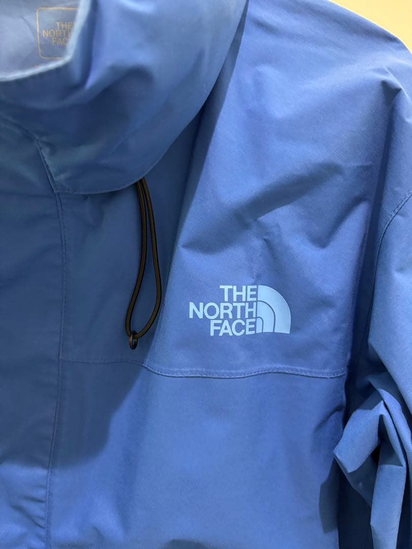 THE NORTH FACE フード付きレインウェア 青 上下セット