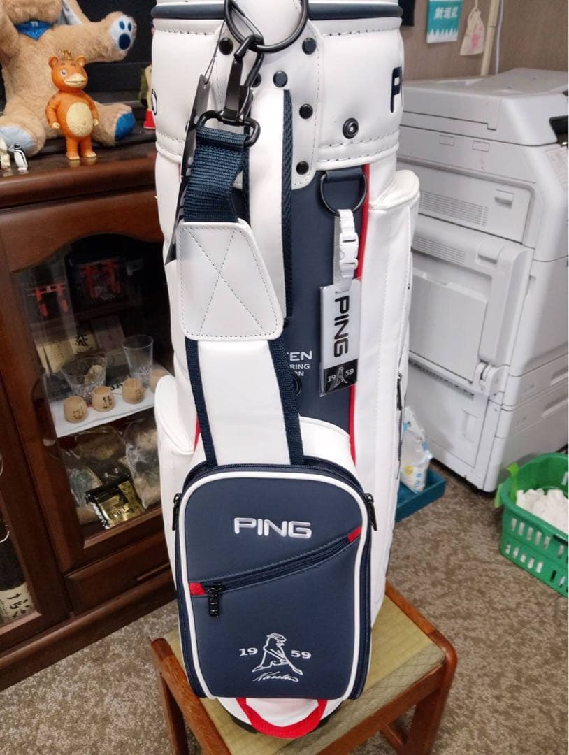 PING ピン 未使用 キャディバッグ ホワイト、ネイビー
