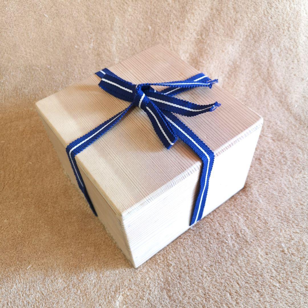 【昭和レトロ　未使用　唐津焼　三つ星　1980】十三代中里太郎右衛門　絵唐津茶碗