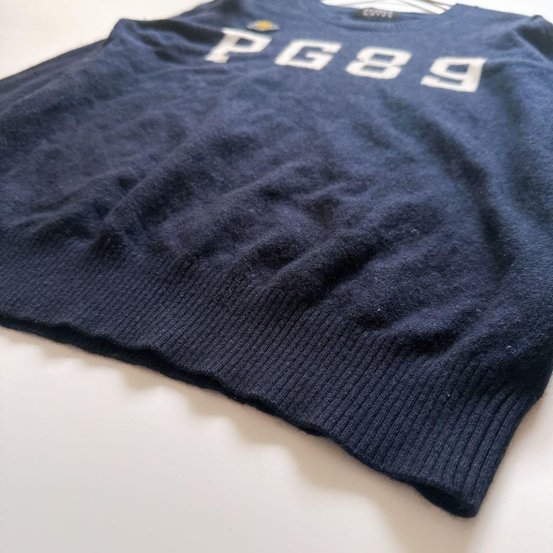 カシミヤ混✨パーリーゲイツ クルーネックウールニット ニコちゃん 星 総柄 1