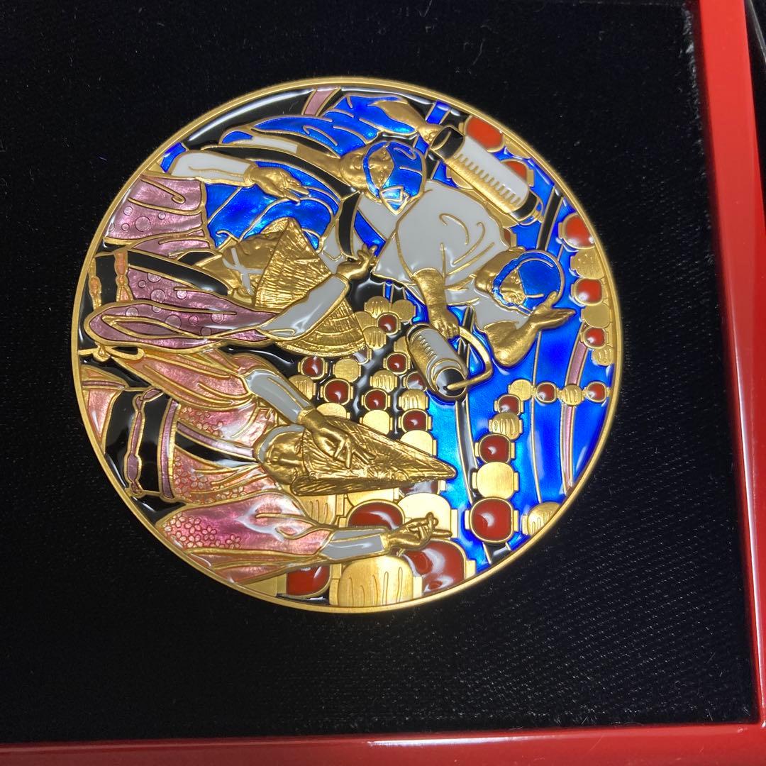 七宝章牌 阿波おどり 純銀メダル　160g+