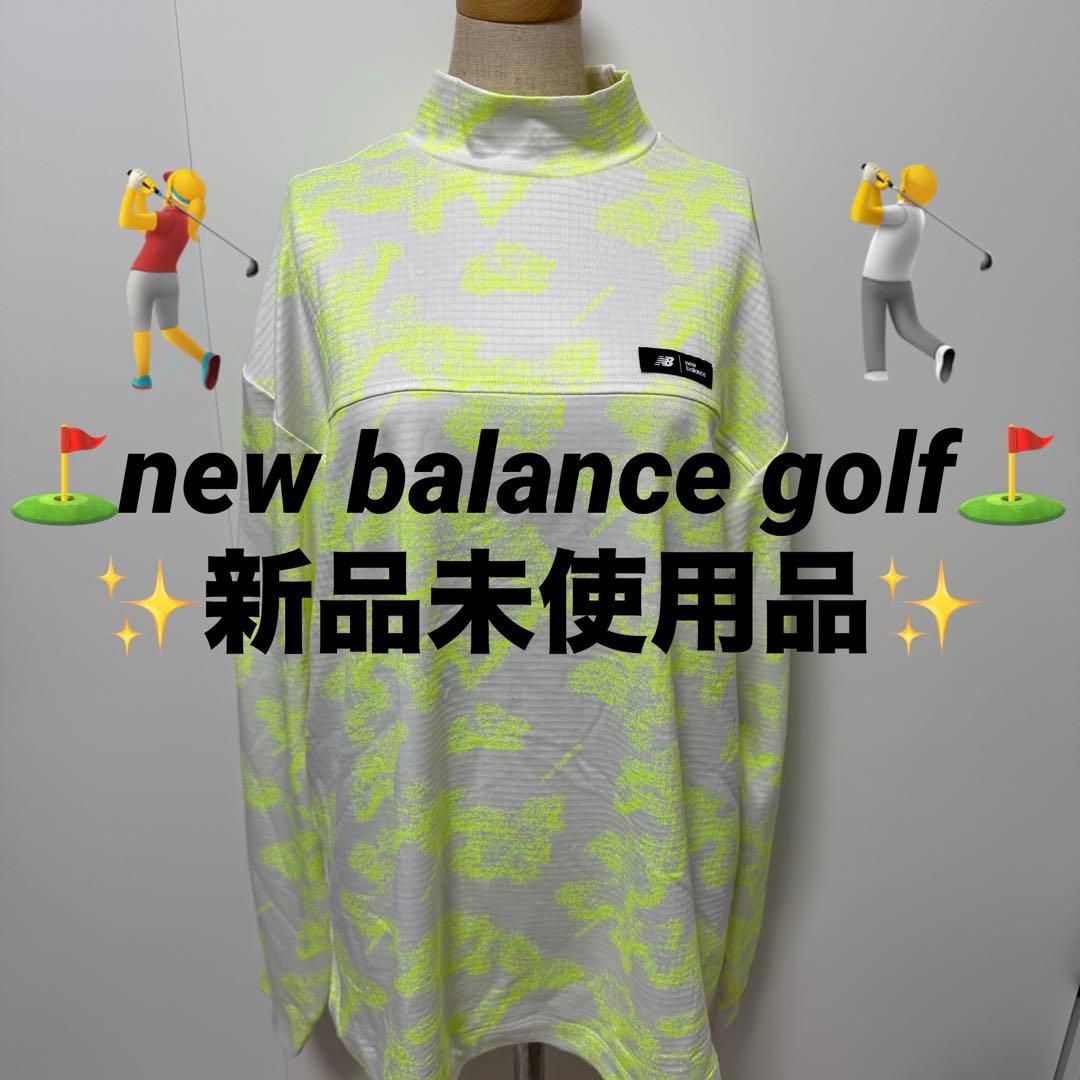 【未使用】ニューバランスゴルフ ハイネックプルオーバーイエローカモフラ 5 14