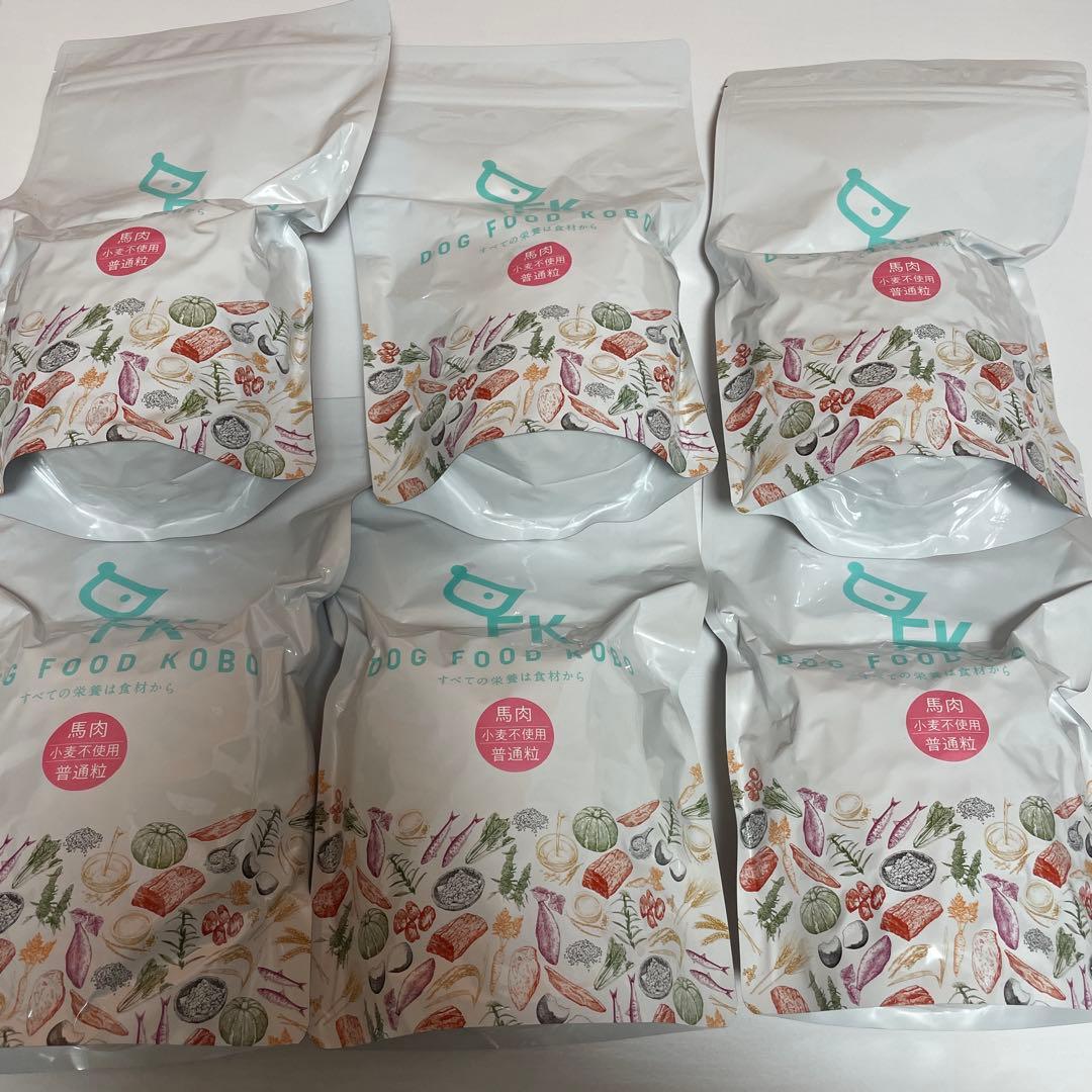 ドッグフード工房 馬肉普通粒　小麦不使用 450g 6袋