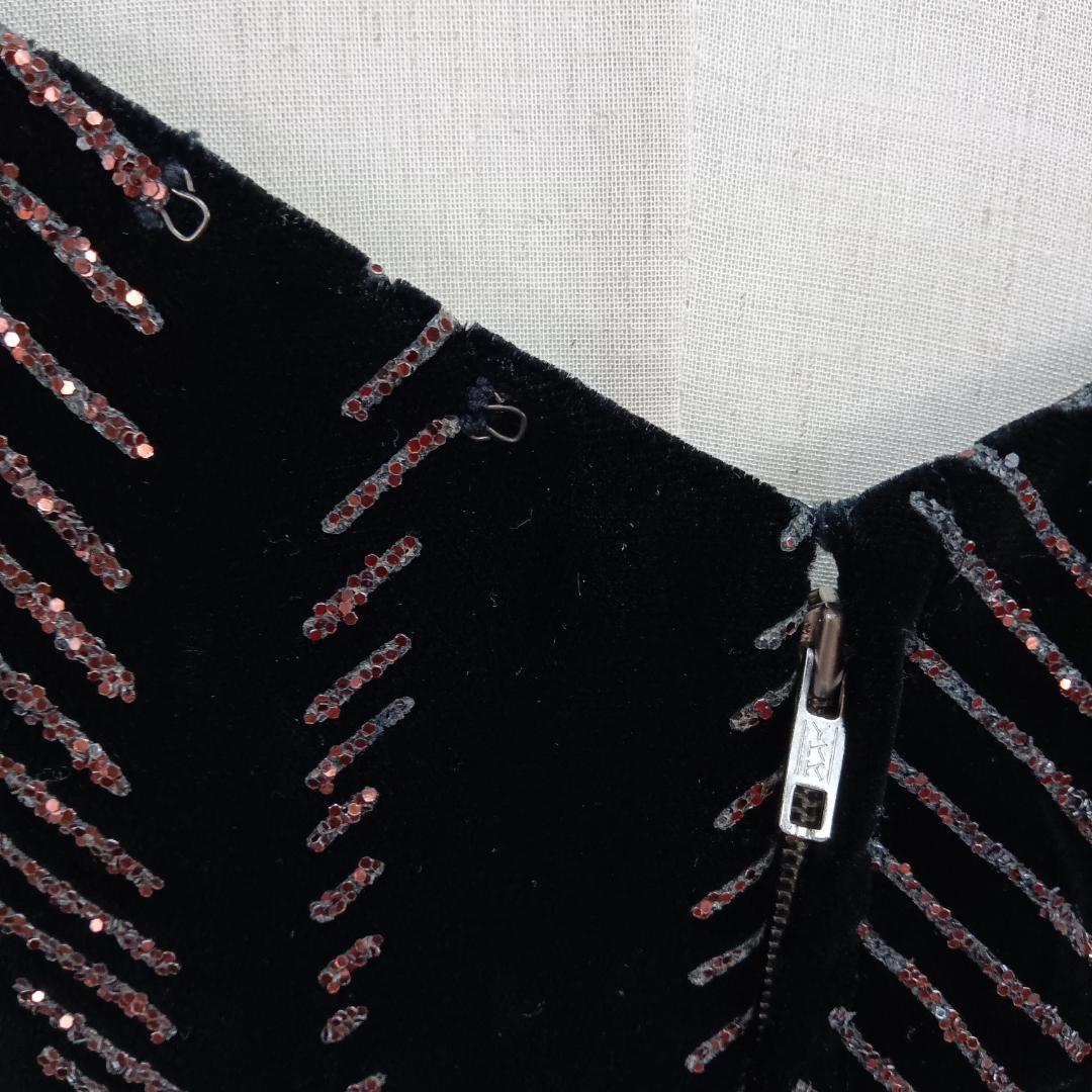 スパンコール Aライン ドレス