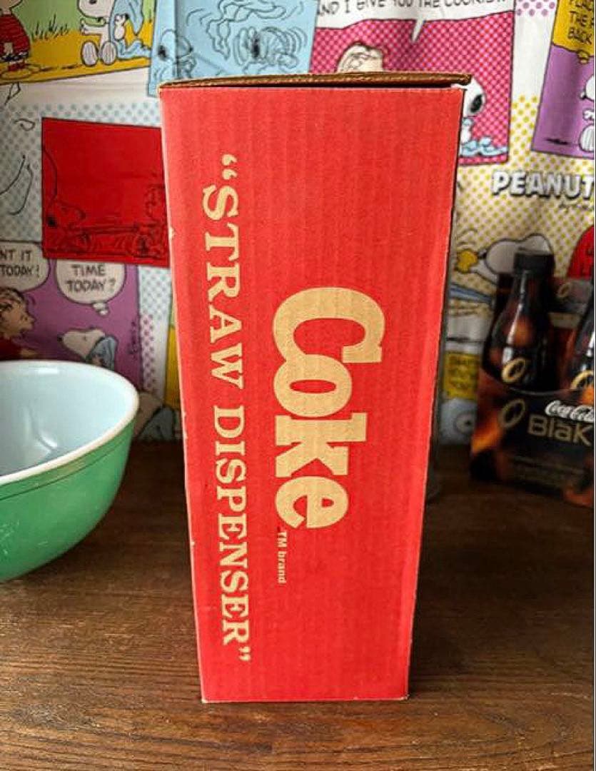 アメリカン雑貨 コカ・コーラ ストローディスペンサー1992年 箱付