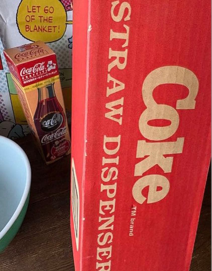 アメリカン雑貨 コカ・コーラ ストローディスペンサー1992年 箱付