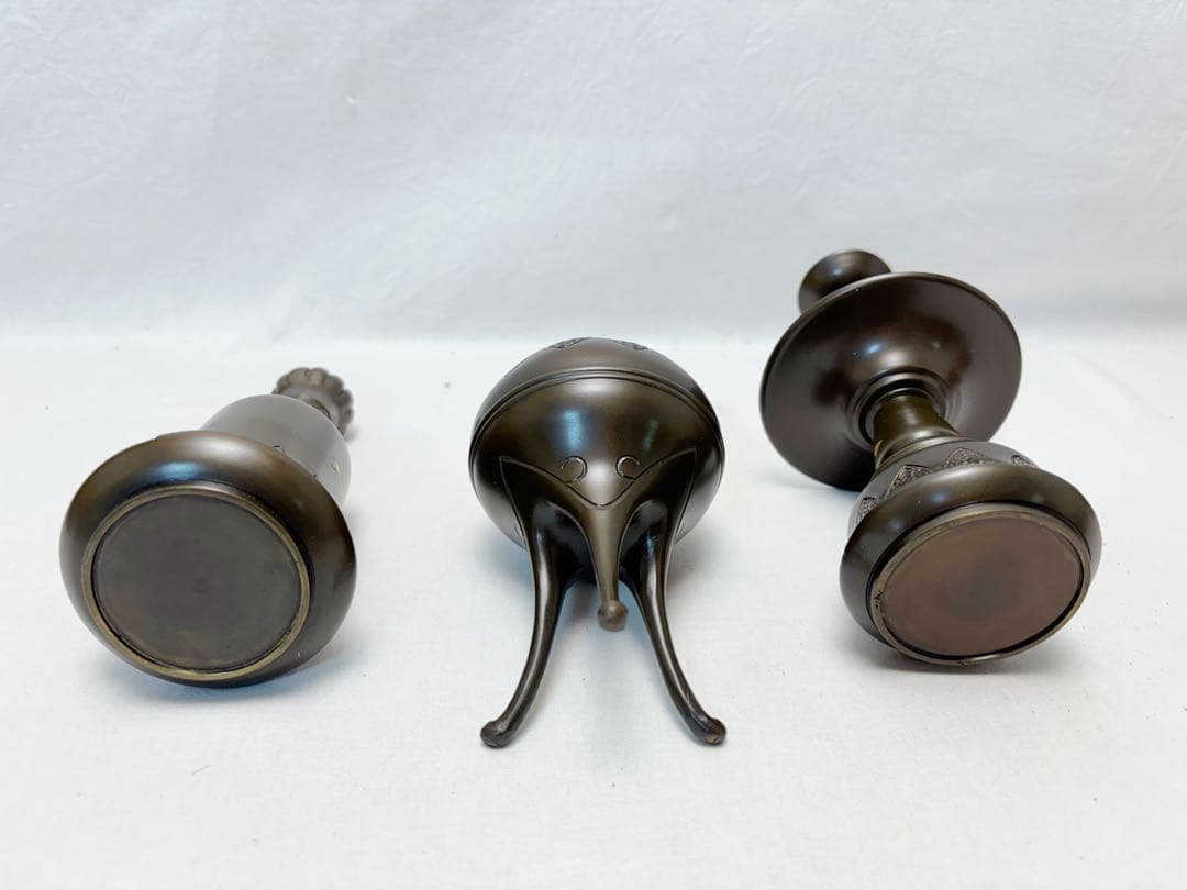 未使用 茶道具 今日庵淡交社 利休忌 三具足 天目茶碗天目台高杯 利休居士画像