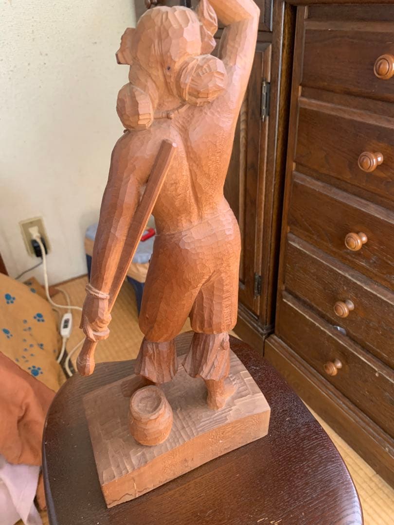 大野明山　素尊　木彫り