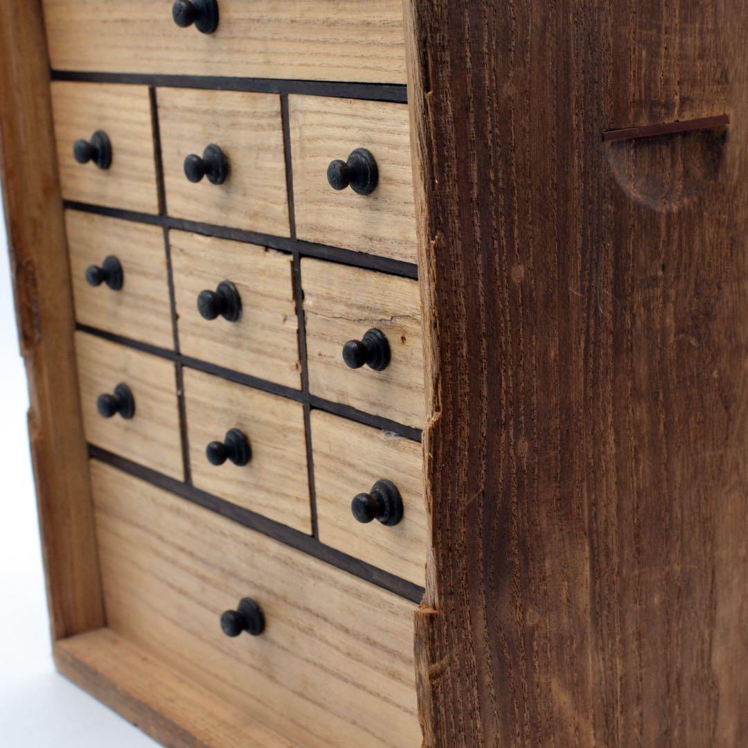 大正〜昭和初期　盆石道具　盆景　盆栽　砂箪笥　レトロ