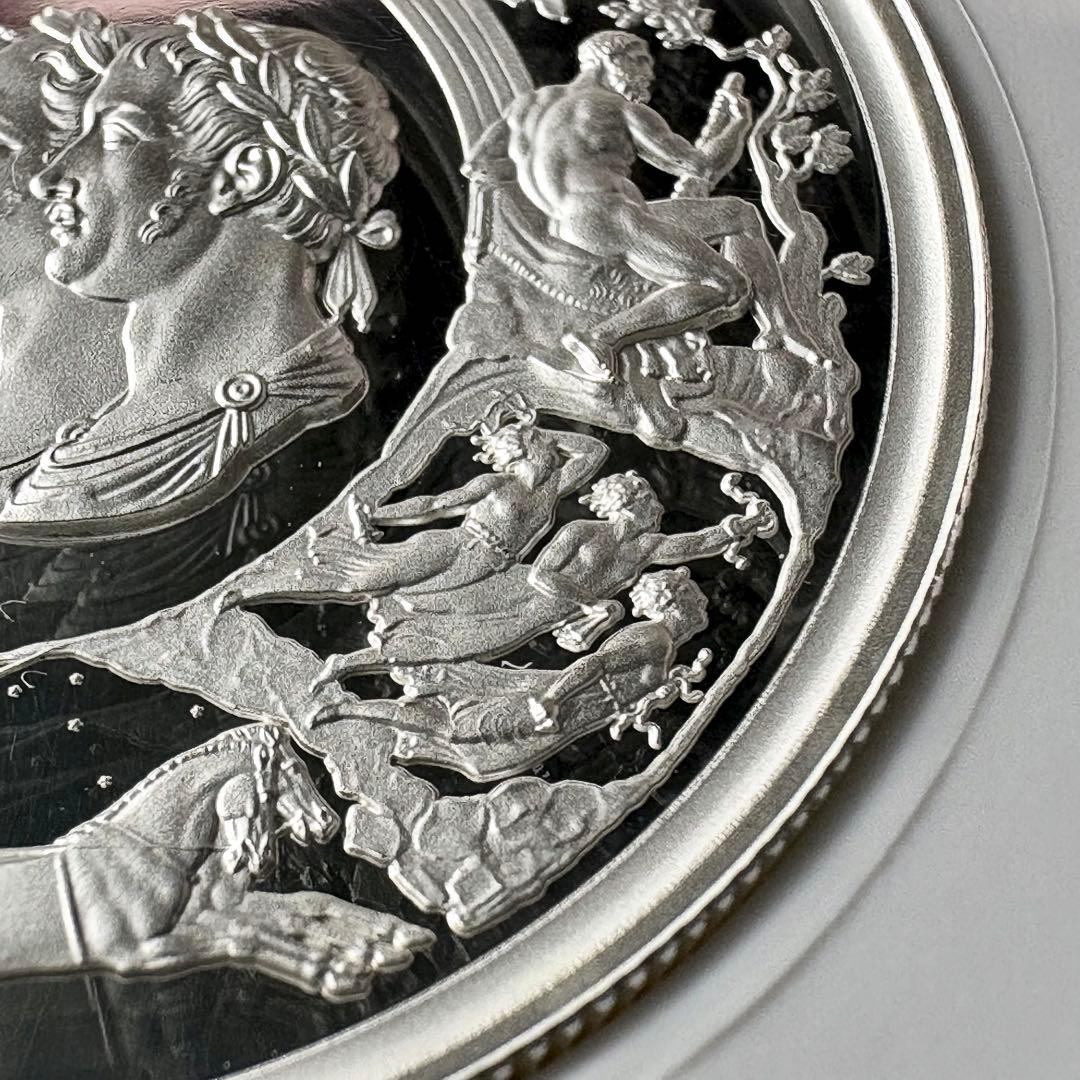 2024 イギリス 偉大な彫刻家 ワーテルロー 5ポンド 銀貨 PF69 UC