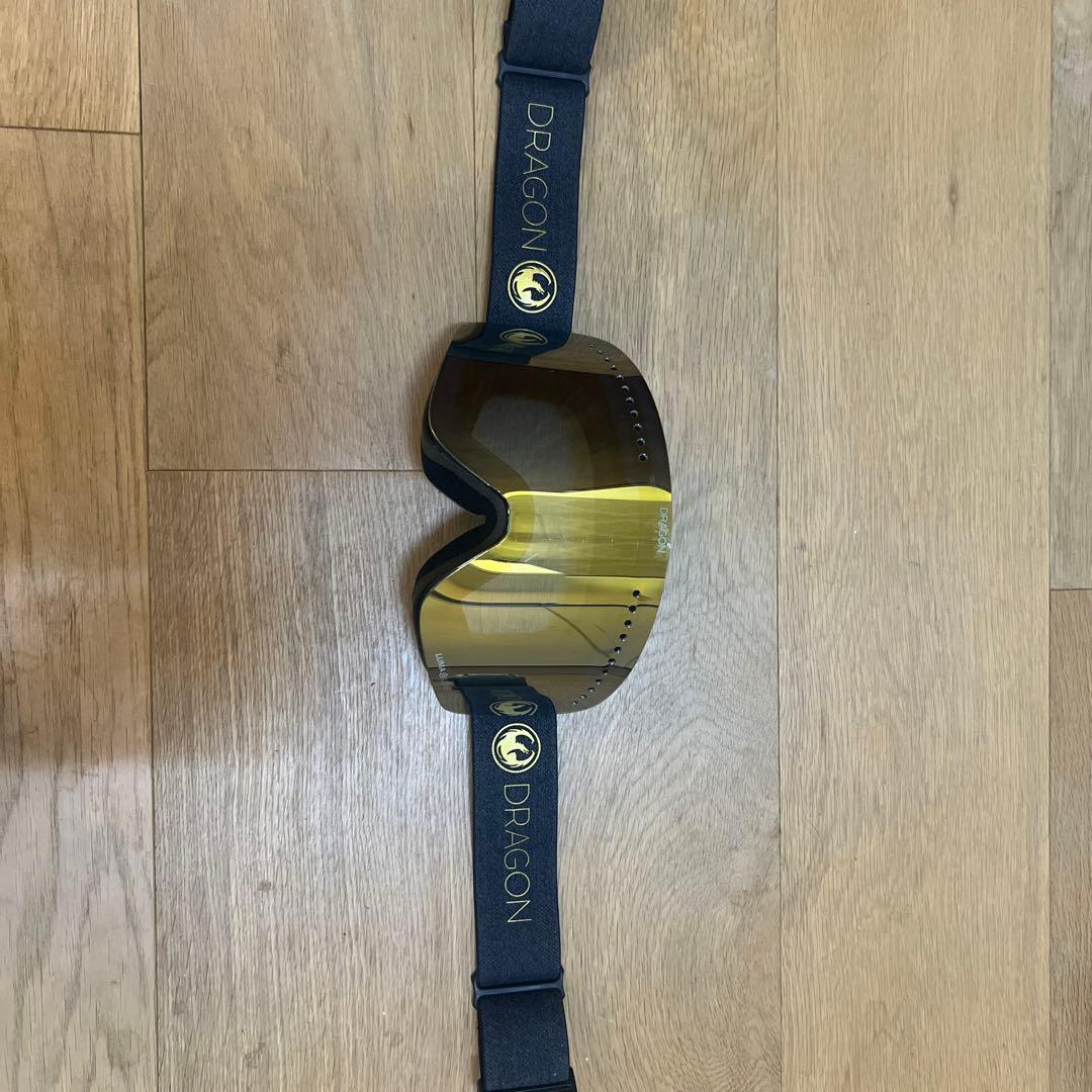 限定値下げ　DRAGON スノーゴーグル ミラーゴールド