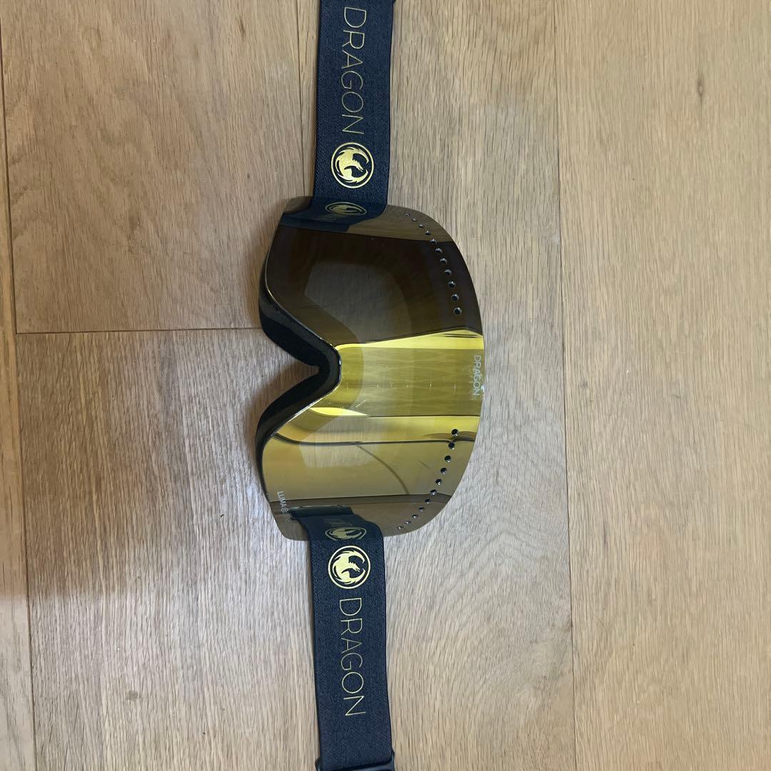 限定値下げ　DRAGON スノーゴーグル ミラーゴールド