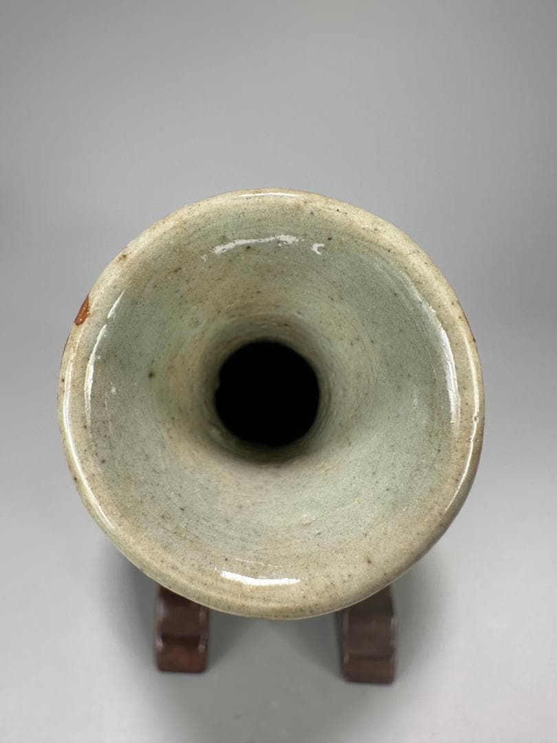 韓国美術　李朝時代　李朝　白象嵌花卉文　粉引　徳利　時代　古物　朝鮮古陶磁