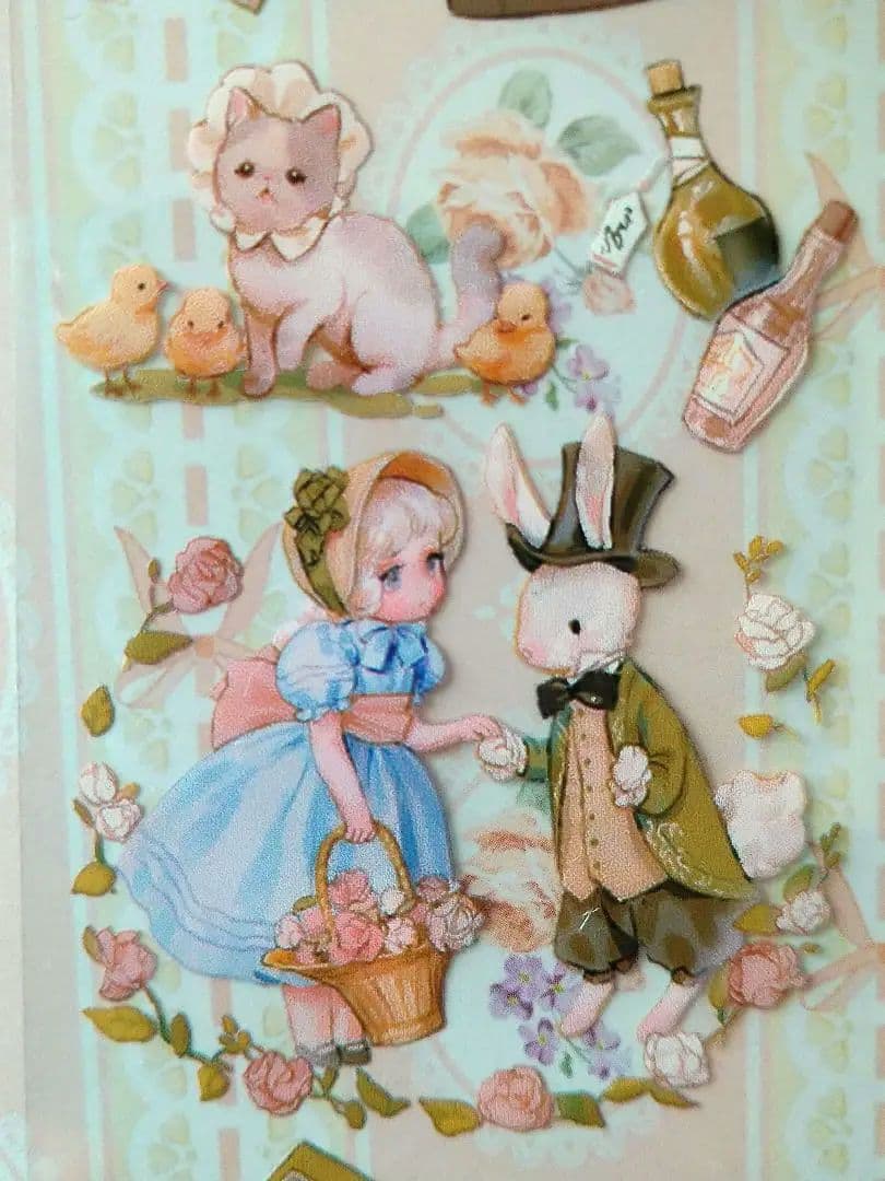 ✩再販✩J93＃画匣子(PET)喵啪叽i切り売り海外人物マステ女の子