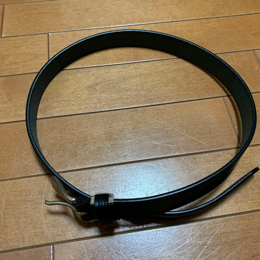 BEAMS DESIGN ブラックレザーベルト