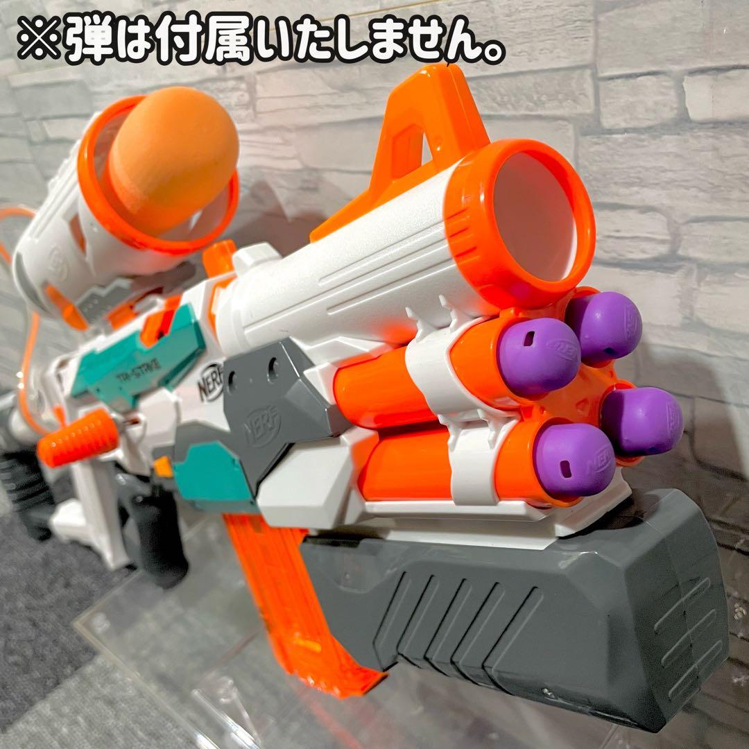 ナーフ 電動とコッキングの2台セットです‼︎ 通常弾、メガ弾、ロケット弾発射可能‼︎