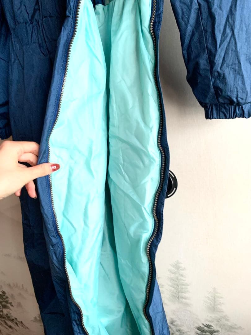 昭和レトロ DESCENTEデサント スキーウェア スノボつなぎジャンプスーツ②