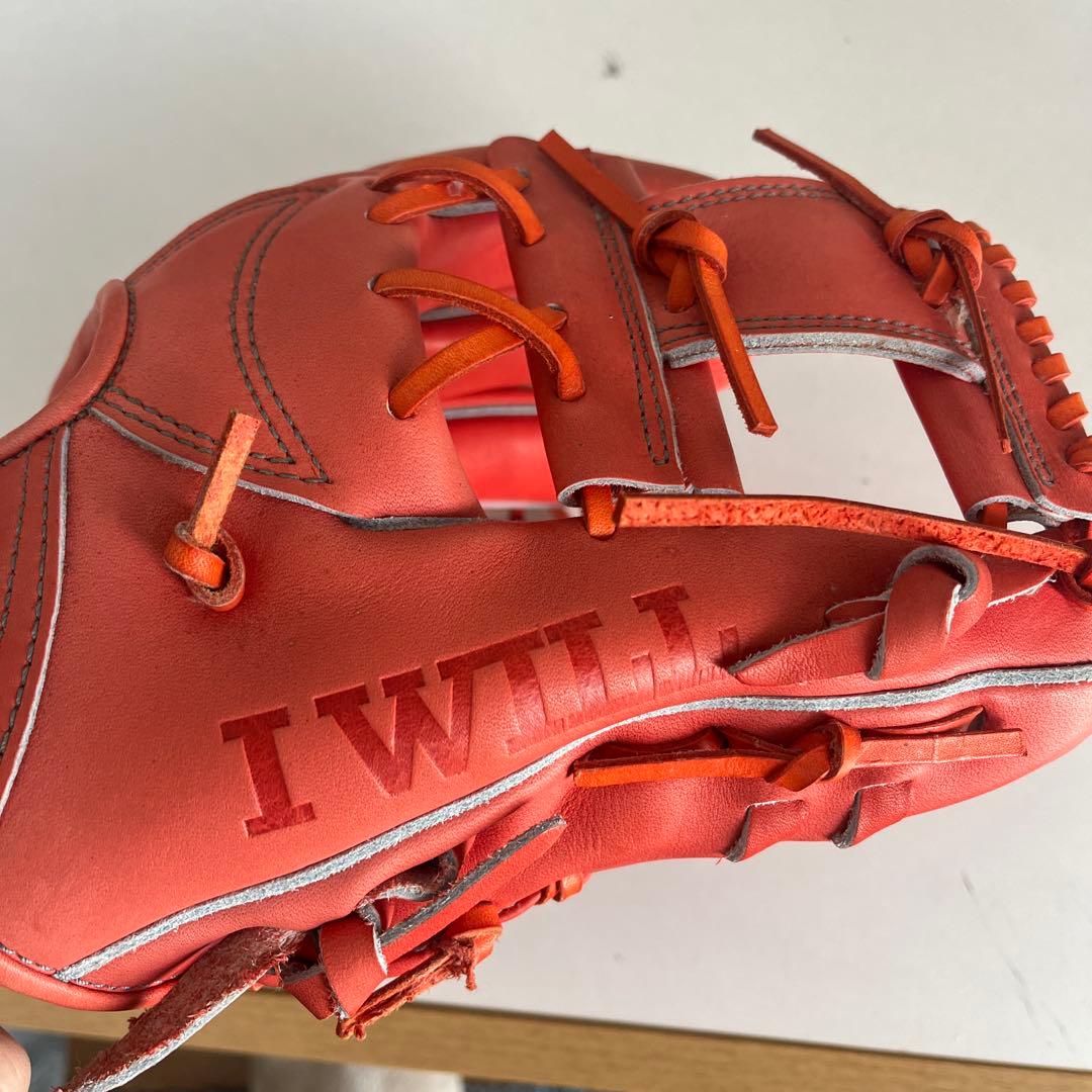 Under Armour アンダーアーマー硬式グローブ 赤オレンジ