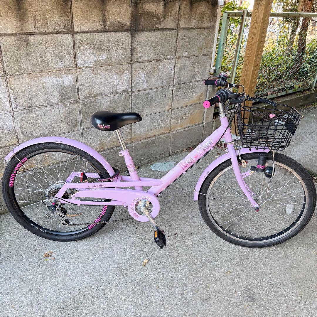 ​【美品・室内保管】女の子 24インチ 自転車 直接引取限定