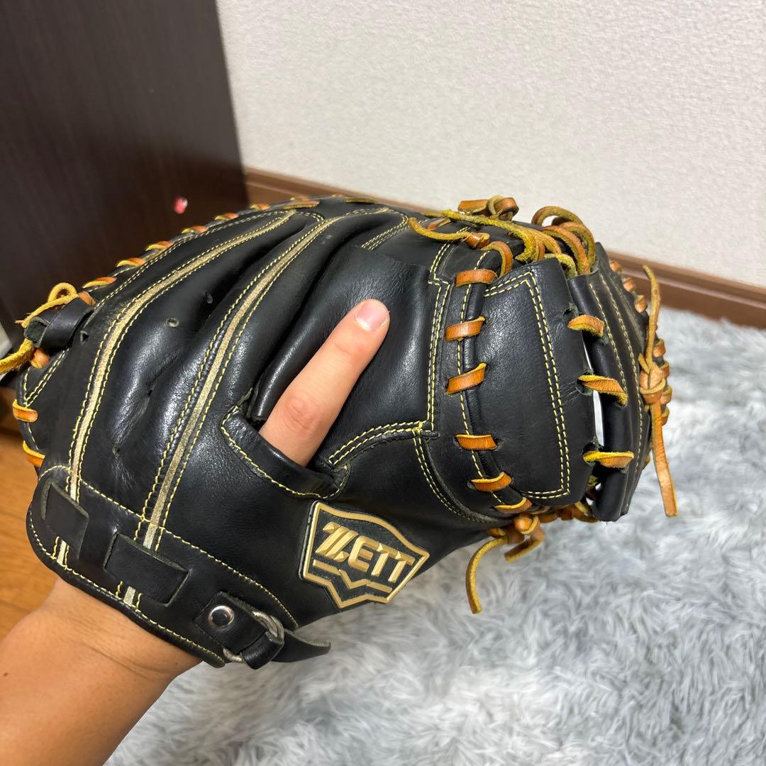 慶*様 ZETT 軟式野球グローブ 黒