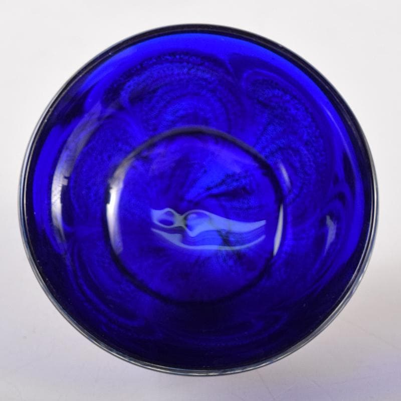 ガラス工芸　岩田久利作　盃　共箱　V　R8672