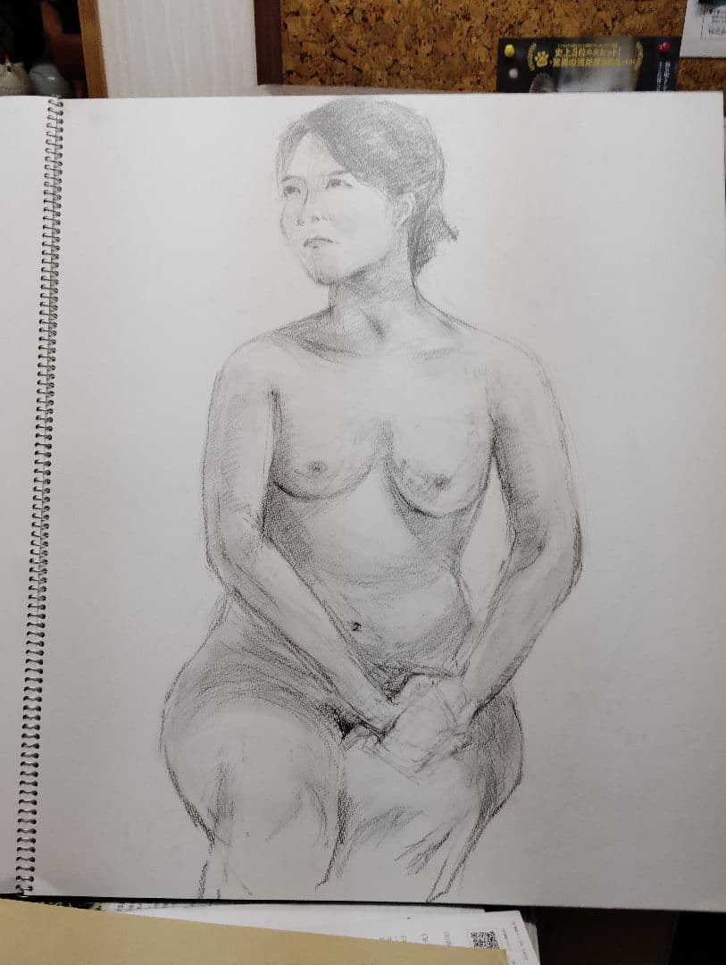 『女性ヌード』鉛筆画 A2サイズ
