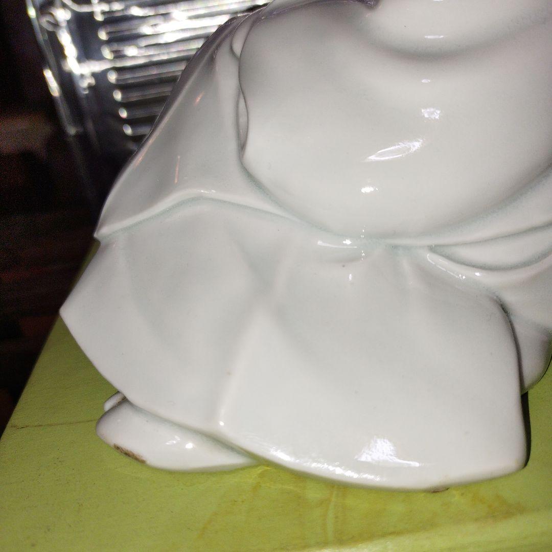 陶器製 寝ている子供の像 壺付き