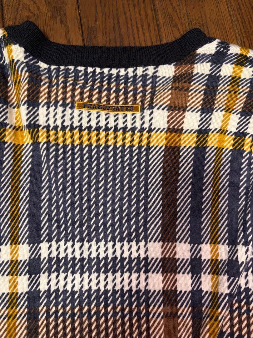 チェック柄 長袖セーター メンズ