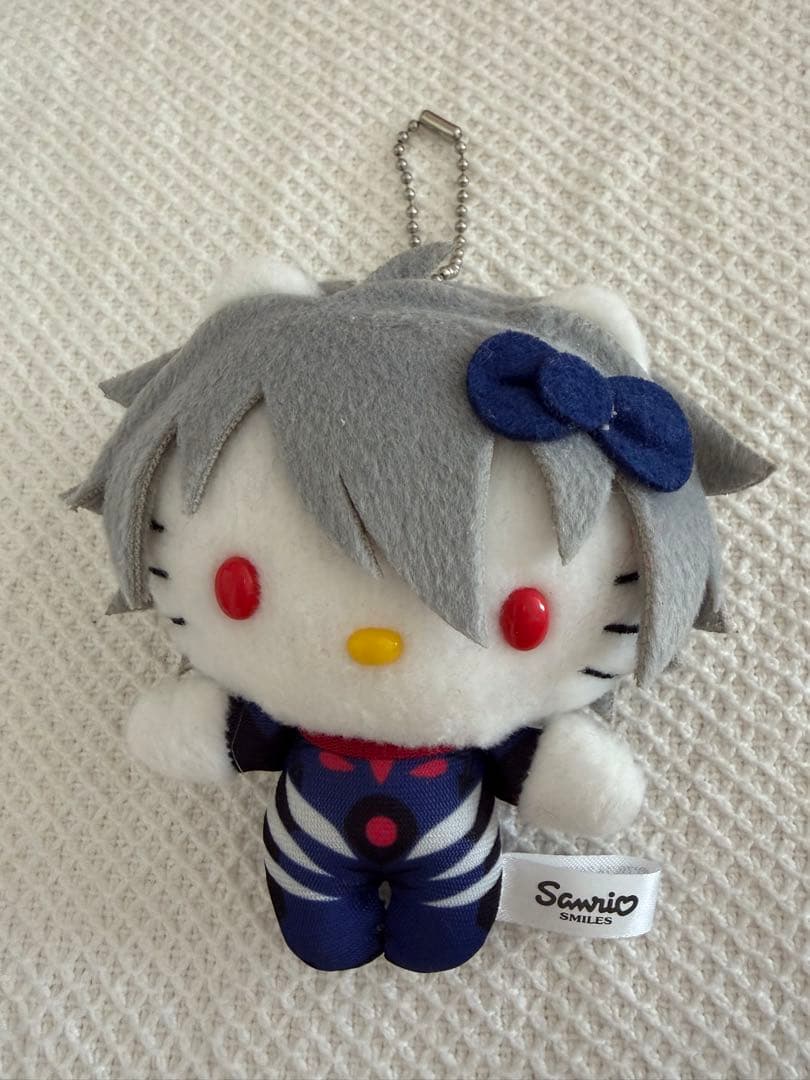 ハローキティー エヴァンゲリオン ぬいぐるみキーホルダー