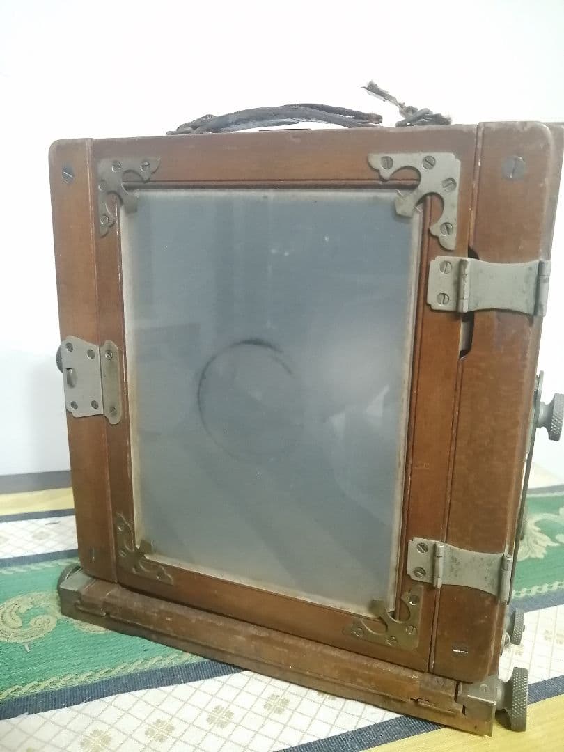 アンティーク カメラ 箱型 蛇腹 大判 木製 蛇腹カメラ