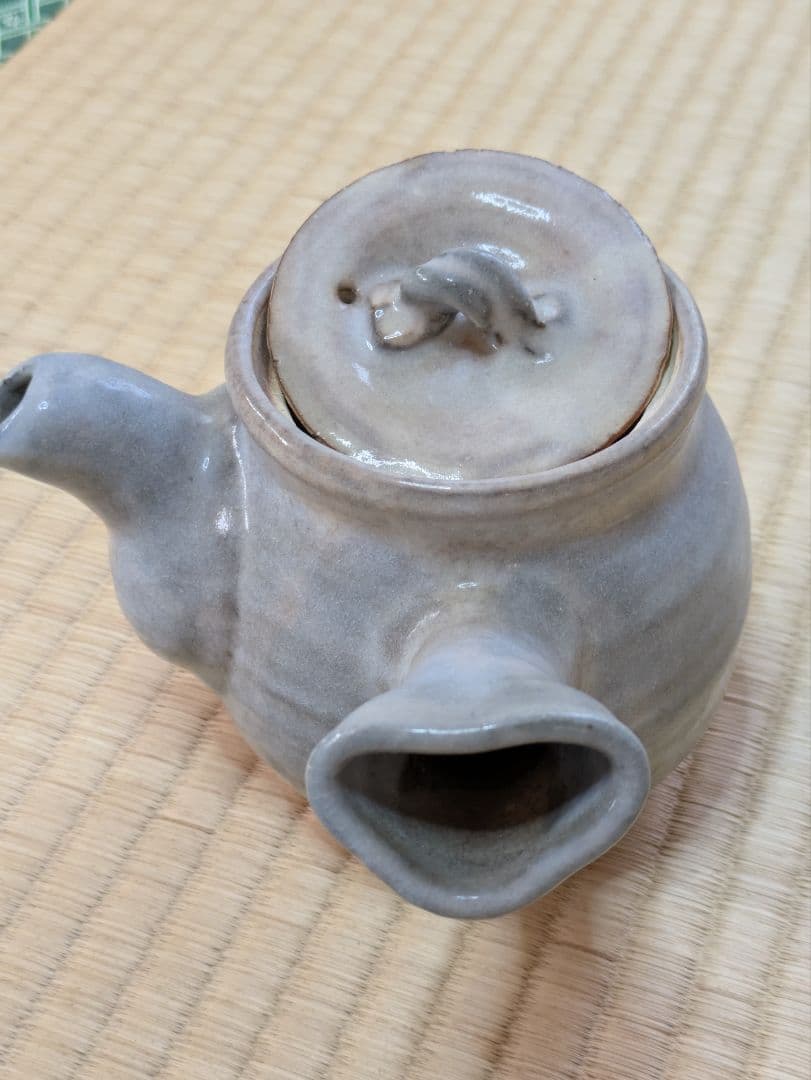 萩焼　陶器製急須と茶碗6個セット