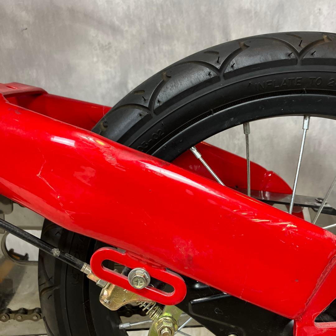 【美品】へんしんバイク　14インチ　赤　スタンド付き